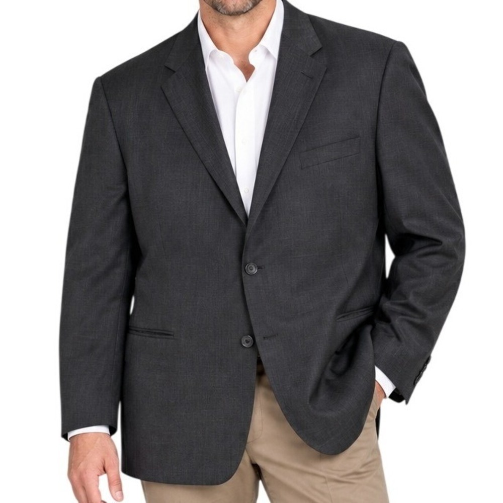 Peter Millar Charcoal Grey 100% Wool Blazer Men's 48R